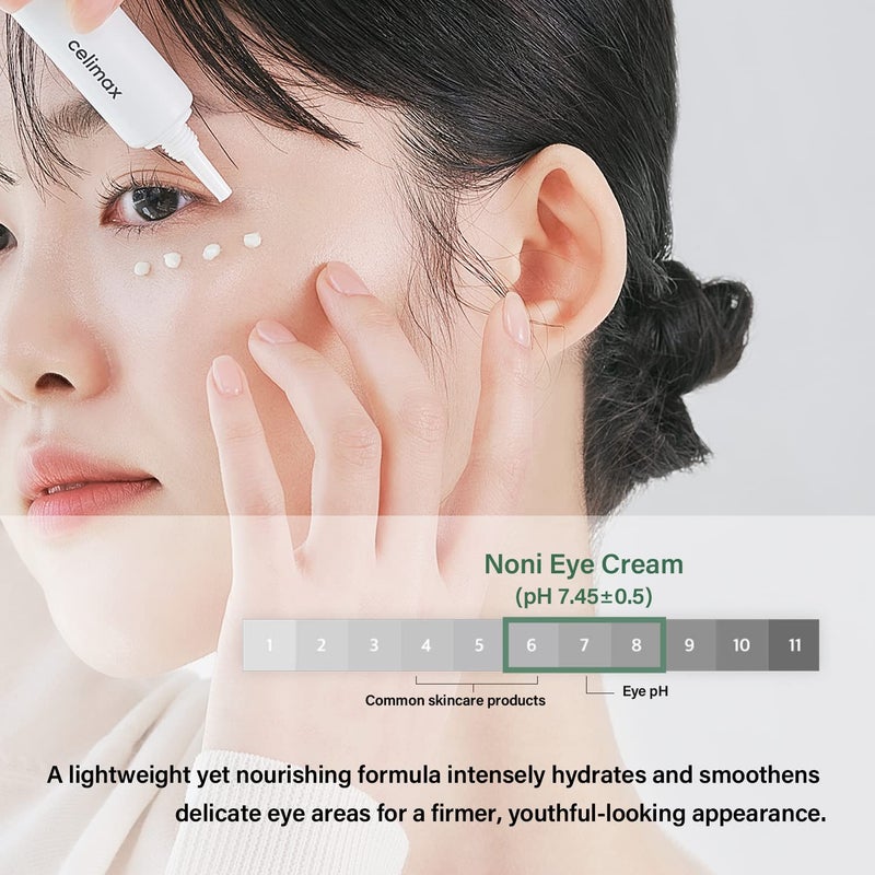 celimax Real Noni Eye Cream | with Noni Extract & Bakuchiol (Retinol), Anti Aging, For Wrinkle, Crows Feet & Under Eye, Dark Circles, Brightening, Hydrating, Sensitive For Skin, 20ml - Image 4